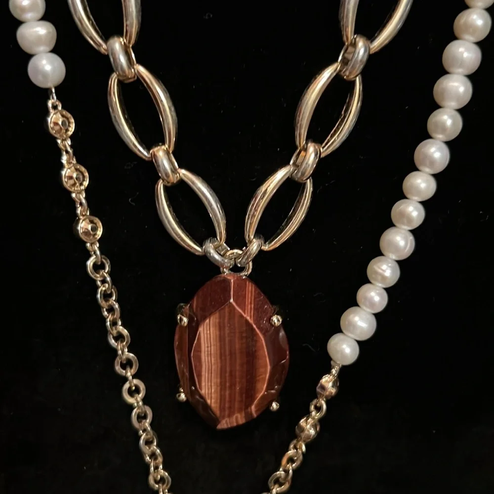 White House Black Market 2 Necklace and 1 Bracelet Set